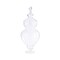 CC Home Furnishings 22" Clear Hand Blown Glass Jar with Finial Lid